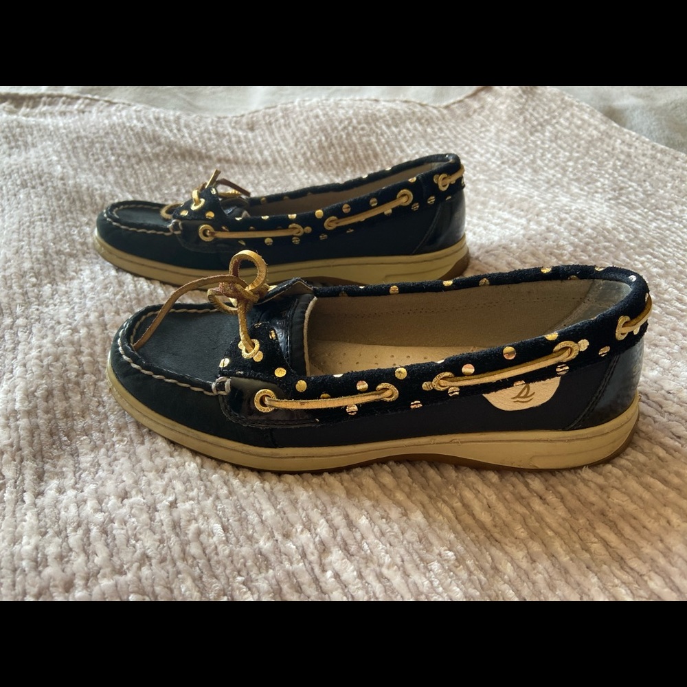 Women’s Sperry shoes size 7.5 black & dark blue
